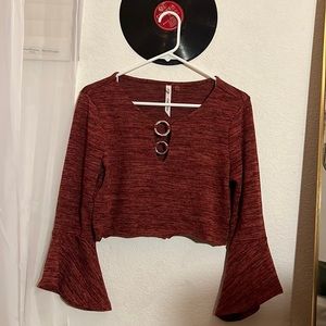 Flowy 70s cropped long sleeves <3